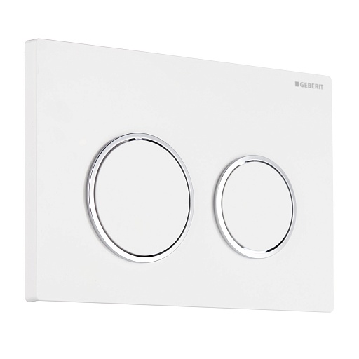 Клавиша смыва для инсталляций Geberit Omega 20 белая/хром глянцевый (115.085.KJ.1) Клавиша смыва для инсталляций Geberit Omega 20 белая/хром глянцевый (115.085.KJ.1)