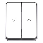 Кнопка управления жалюзи Systeme Electric AtlasDesign Profi54 накладная белая (ATN540119)