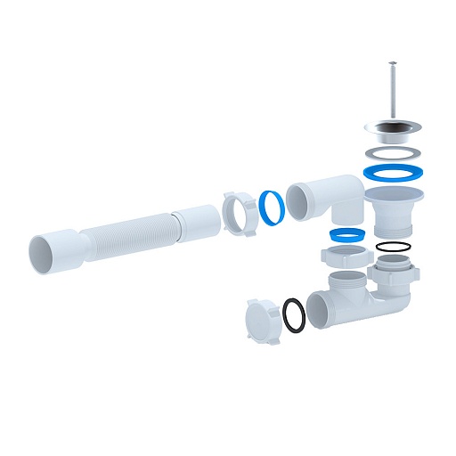 Сифон для душевого поддона АНИ пласт 1 1/2х40 мм регулируемый слив d50 мм с выпуском d70 мм с соединением 40/50 мм (E215) Сифон для душевого поддона АНИ пласт 1 1/2х40 мм регулируемый слив d50 мм с выпуском d70 мм с соединением 40/50 мм (E215)