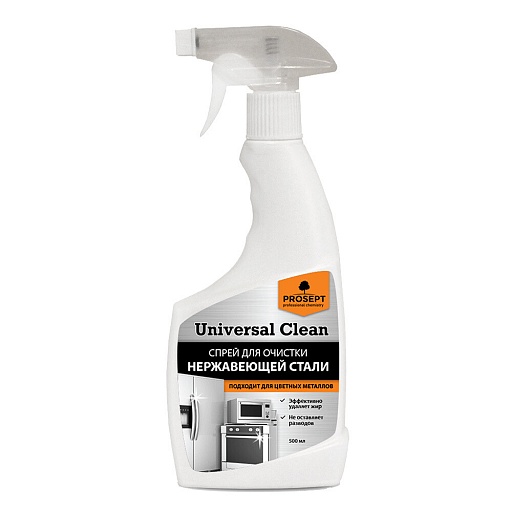 Средство Prosept Universal Clean для очистки стали и цветных металлов спрей 500 мл Средство Prosept Universal Clean для очистки стали и цветных металлов спрей 500 мл