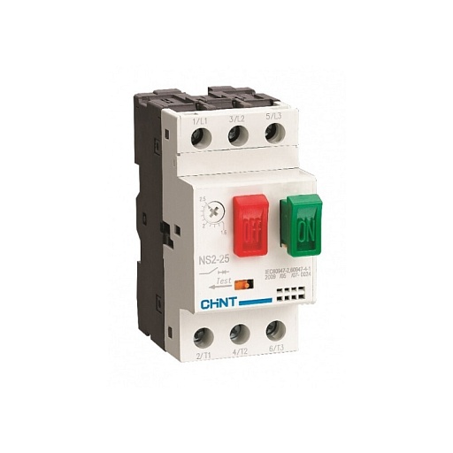 Пускатель Chint NS2-25 (495080) 3P 6,3А 100 кА 230 В на монтажную плату