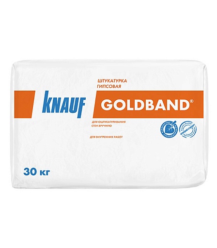 Штукатурка гипсовая Knauf Гольдбанд 30 кг Штукатурка гипсовая Knauf Гольдбанд 30 кг