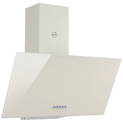 Кухонная вытяжка наклонная MBS Alpinia 160 Glass Ivory 60 см бежевая