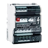 Шина нулевая EKF PROxima 4х7 отверстий в корпусе (sn0-4х7)