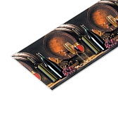 Панель стеновая ПВХ для кухни 3000х600х1 мм вино