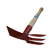 Рыхлитель Инструм-Агро 3 зуба с деревянной ручкой (011001)