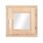 Окно деревянное 600х600х84 мм 1 створка поворотная