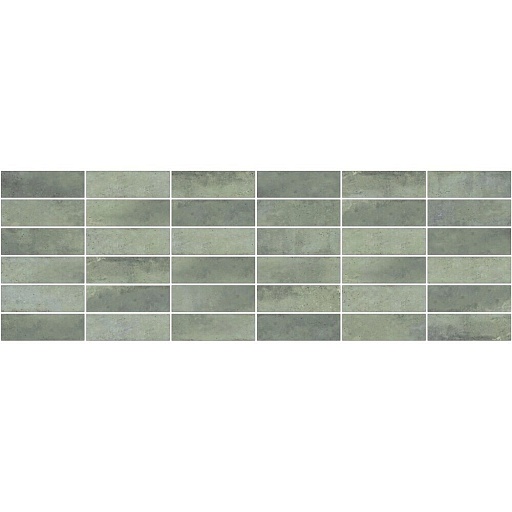 Плитка облицовочная Керамин Брикстайл Шайн зеленая 900x300x10 мм (5 шт.=1,35 кв.м)