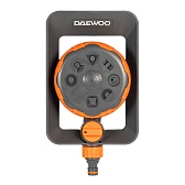 Дождеватель 1х1/2х5/8х3/4 Daewoo 8в1 пластиковый статический 8 режимов (DWS 1018)