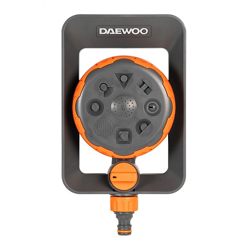 Дождеватель 1х1/2х5/8х3/4 Daewoo 8в1 пластиковый статический 8 режимов (DWS 1018)