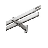 Карниз настенный металлический двухрядный профильный Хай-тек 320 см сталь (171.125)