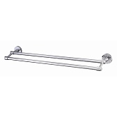 Полотенцедержатель WasserKraft Isen K-4000 663 мм двойной на шуруп металл хром (K-4040) Полотенцедержатель WasserKraft Isen K-4000 663 мм двойной на шуруп металл хром (K-4040)