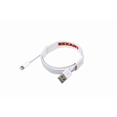 Кабель USB-A/Lightning Rexant 2,4 А 1 м (18-0000) Кабель USB-A/Lightning Rexant 2,4 А 1 м (18-0000)