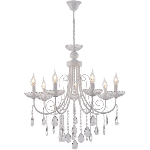 Люстра подвесная Schaffner Fuerte E14 280 Вт 20 кв.м (4070-7 WH)