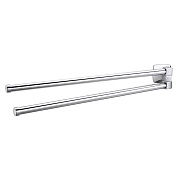 Полотенцедержатель WasserKraft Wern K-2500 438 мм двойной поворотный на шуруп металл хром (K-2531) Полотенцедержатель WasserKraft Wern K-2500 438 мм двойной поворотный на шуруп металл хром (K-2531)