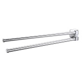 Полотенцедержатель WasserKraft Wern K-2500 438 мм двойной поворотный на шуруп металл хром (K-2531) Полотенцедержатель WasserKraft Wern K-2500 438 мм двойной поворотный на шуруп металл хром (K-2531)