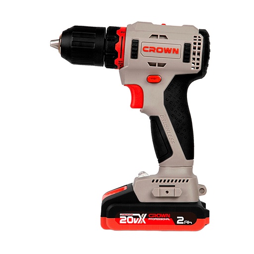 Дрель-шуруповерт аккумуляторная Crown CT21091HX-2 BMC 20 В 2 Ач Li-Ion 1 АКБ и ЗУ Дрель-шуруповерт аккумуляторная Crown CT21091HX-2 BMC 20 В 2 Ач Li-Ion 1 АКБ и ЗУ