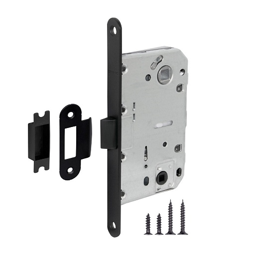 Замок врезной Fuaro Plastic P96WC-50 для межкомнатной двери под фиксатор черный Замок врезной Fuaro Plastic P96WC-50 для межкомнатной двери под фиксатор черный