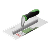 Гладилка зубчатая Wenzo 280х130 мм зуб 8х8 мм с эргономичной ручкой Гладилка зубчатая Wenzo 280х130 мм зуб 8х8 мм с эргономичной ручкой