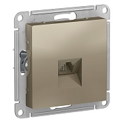 Розетка телефонная Systeme Electric AtlasDesign встраиваемая шампань RJ11 (ATN000581) Розетка телефонная Systeme Electric AtlasDesign встраиваемая шампань RJ11 (ATN000581)