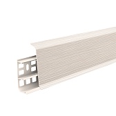 Плинтус ПВХ напольный Деконика 70 мм ясень бьянко 2200 мм Плинтус ПВХ напольный Деконика 70 мм ясень бьянко 2200 мм