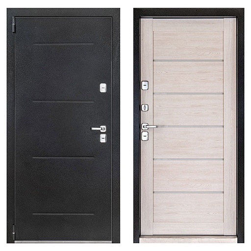 Дверь входная с терморазрывом Portika Porta T2 левая антик серебро - нордик оак 880х2050 мм