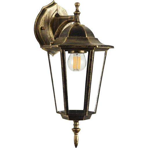 Светильник садово-парковый настенный Эра Веледа бронза 360 мм E27 60 Вт IP55 (GBW-104-1-BR-0360)