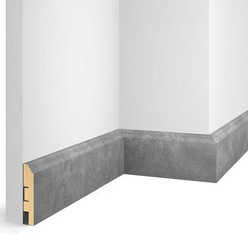 Плинтус МДФ напольный Cosca Decor VP07 бетон 80х16х2400 мм Плинтус МДФ напольный Cosca Decor VP07 бетон 80х16х2400 мм