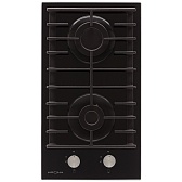 Варочная панель газовая Krona Hagel 30 BL 2 конфорки черная