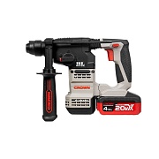 Перфоратор аккумуляторный Crown CT28001HX-4 BMC 20 В 2,3 Дж 2х4Ач Li-Ion SDS-plus 2 АКБ и ЗУ Перфоратор аккумуляторный Crown CT28001HX-4 BMC 20 В 2,3 Дж 2х4Ач Li-Ion SDS-plus 2 АКБ и ЗУ