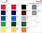 Раскладка цветов ударопрочного полистирола GEBAU (HIPS)
