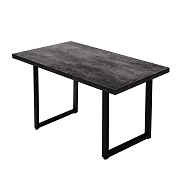 Стол кухонный прямоугольный 1,2х0,8 м бетон темный 9632 (53853)