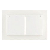 Розетка IEK Brite РСбш12-3-44-БрБ встраиваемая белая с крышкой (BR-R26-16-44-K01-F)