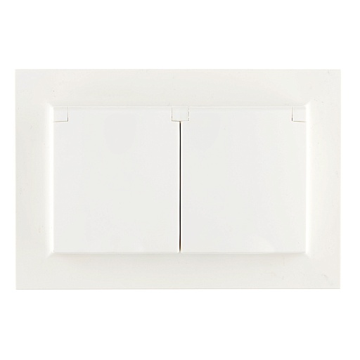 Розетка IEK Brite РСбш12-3-44-БрБ встраиваемая белая с крышкой (BR-R26-16-44-K01-F)