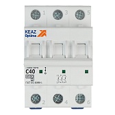 Автоматический выключатель модульный КЭАЗ OptiDin BM63 3P 40А 4,5 кА 400 В (326816)