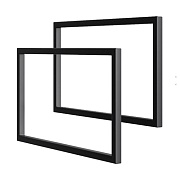 Кронштейн для столешницы 45х30х2 см черный АСБ-Мебель (30320) (2 шт.)