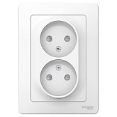 Розетка Systeme Electric Blanca встраиваемая белая со шторками (BLNRS000121) Розетка Systeme Electric Blanca встраиваемая белая со шторками (BLNRS000121)