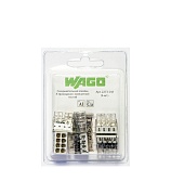 Клемма на 8 проводов Wago 2273-248 0,5-2,5 кв. мм самозажимная с пастой (6 шт.)