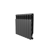 Радиатор биметаллический Royal Thermo 500 мм 8 секций 1" боковое подключение черный