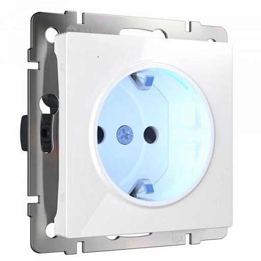 Розетка Werkel встраиваемая белая с подсветкой (a051125) Розетка Werkel встраиваемая белая с подсветкой (a051125)