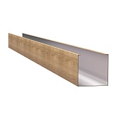 Рейка кубообразный дизайн 30х40 мм 3 м honey wood Рейка кубообразный дизайн 30х40 мм 3 м honey wood