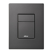 Клавиша смыва для инсталляций Abber пневматическая никель (AC0123NG)