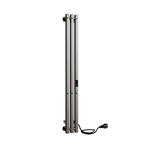 Полотенцесушитель электрический Indigo Style Pro 1200х130 мм 107 Вт с терморегулятором оружейная сталь Полотенцесушитель электрический Indigo Style Pro 1200х130 мм 107 Вт с терморегулятором оружейная сталь