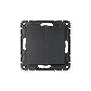 Умный выключатель сенсорный Systeme Electric AtlasDesign Smart (ATN001053Z) двухклавишный скрытая установка карбон