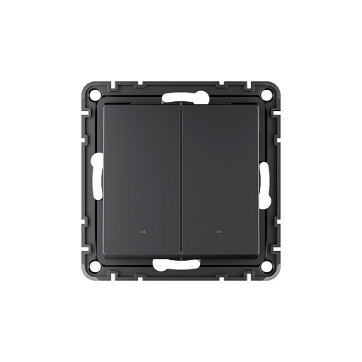 Умный выключатель сенсорный Systeme Electric AtlasDesign Smart (ATN001053Z) двухклавишный скрытая установка карбон
