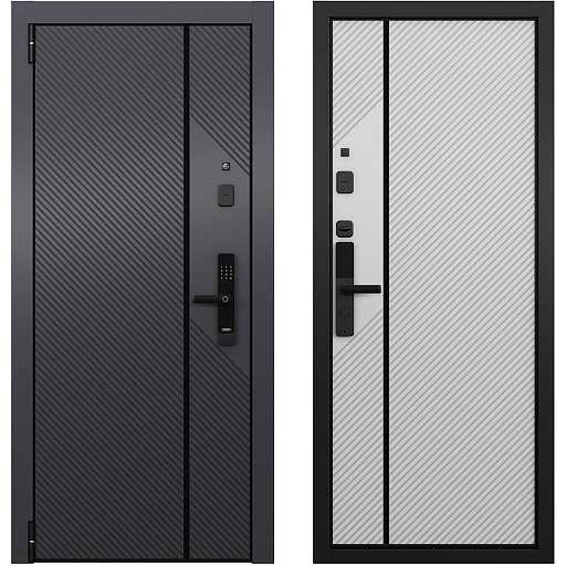 Дверь входная Torex Талса Смарт левая оскуро - бьянко 950х2050 мм с электронным замком