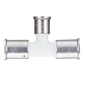 Тройник Henco (10PKW-322632) 32(пресс) х 26(пресс) х 32(пресс) белый PVDF Тройник Henco (10PKW-322632) 32(пресс) х 26(пресс) х 32(пресс) белый PVDF