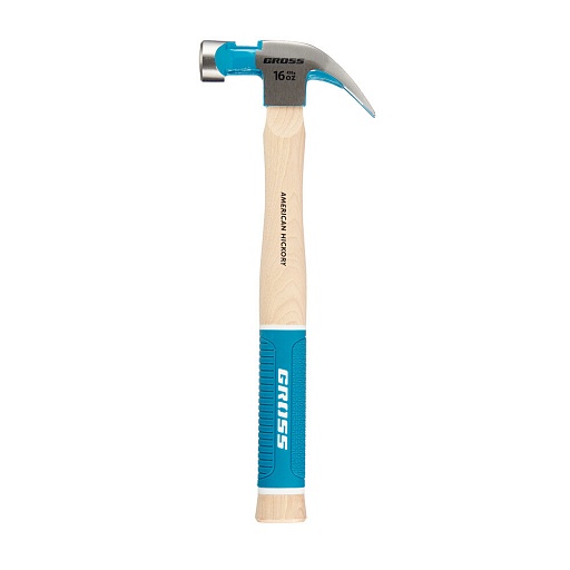 Молоток-гвоздодер Gross 450 г обрезиненная ручка (10415)