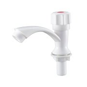 Кран для холодной воды для кухни РМС белый одновентильный (PL3-269F) Кран для холодной воды для кухни РМС белый одновентильный (PL3-269F)