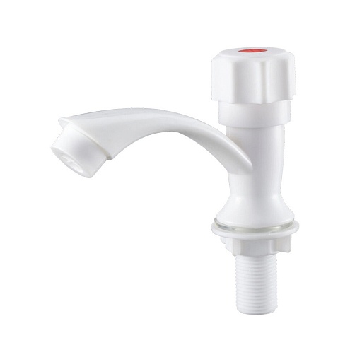 Кран для холодной воды для кухни РМС белый одновентильный (PL3-269F) Кран для холодной воды для кухни РМС белый одновентильный (PL3-269F)